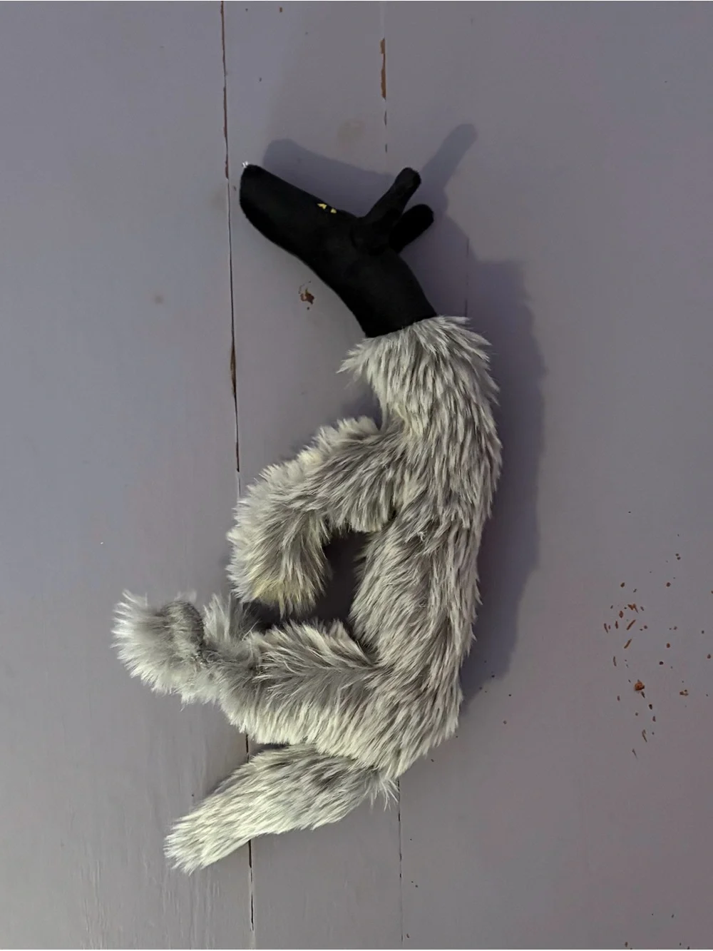 🐺Black WOLF🐺 12” Plush HANDMADE Custom COLLECTIBLE Dog - Picture 9 of 14